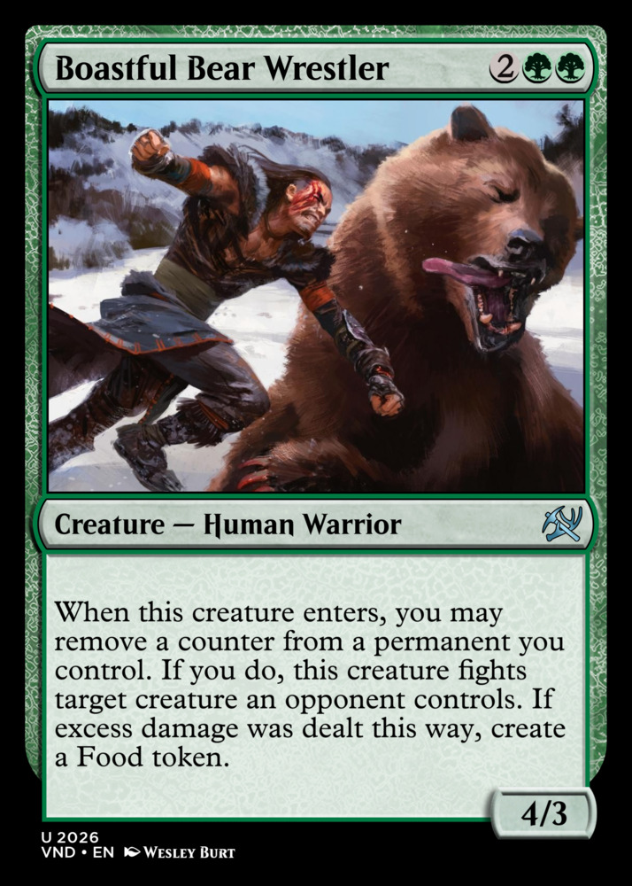 Boastful Bear Wrestler